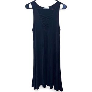 🪩4/$20!! Keren Hart Little Black Dress Lace Up Cover-Up Swim Size Small 🪩4/$20!!